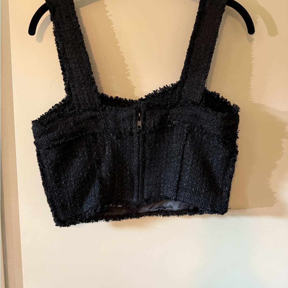 Cropped Textured bustier - Picture 3 of 5